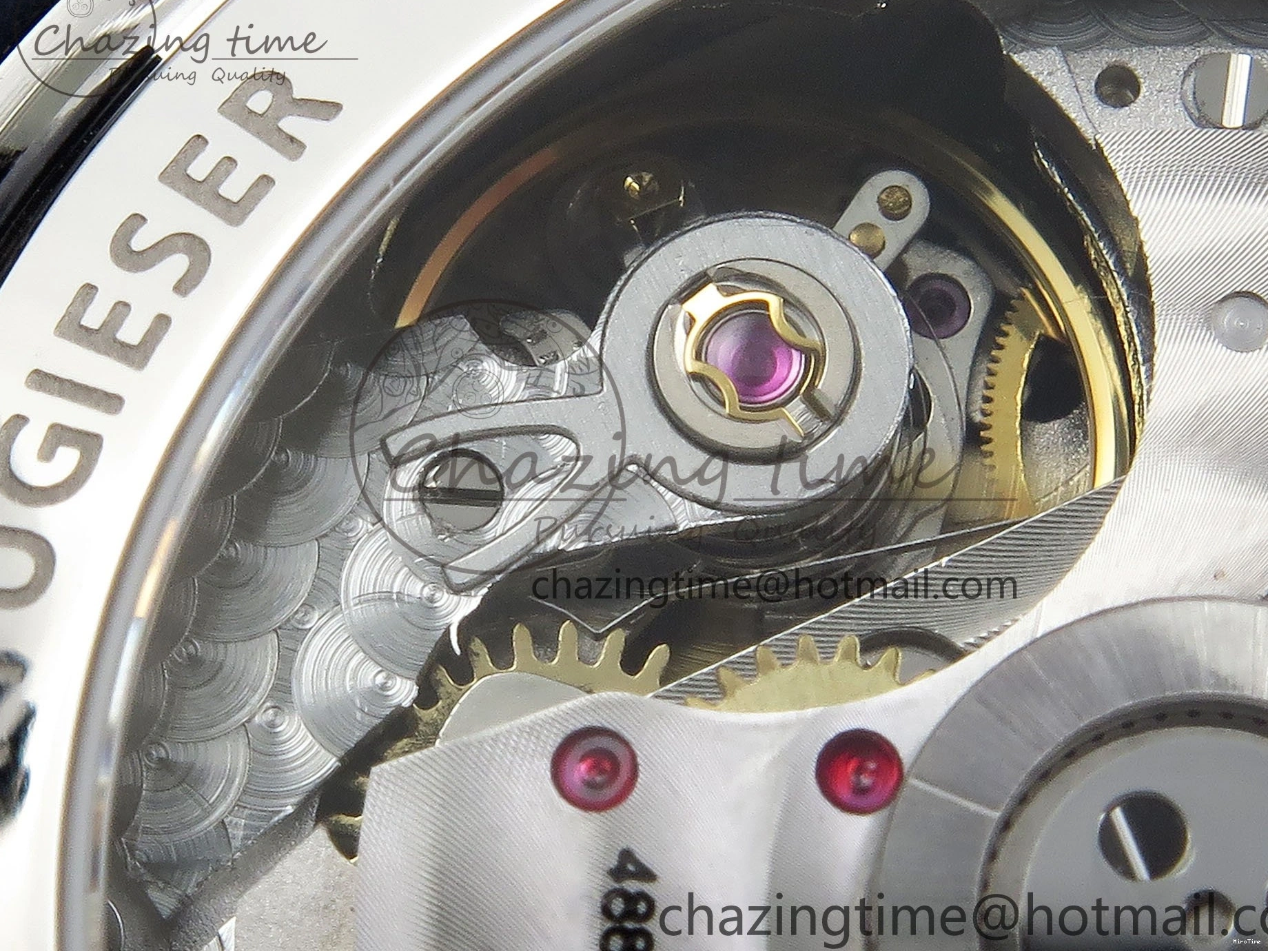 MIROTIME 0211 Casual Portuguese Chrono IW3716 Z+F 1:1 Best Edition White Dial on Blue Rubber Strap A 7016